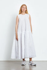 Anna Karin | Dress Check Seersucker White