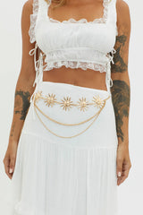 Aura Sun Multi-Layered Waist Chain Gold
