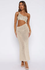 Turritella Treasure Crochet Maxi Dress Shell