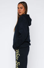 The Good Life Back Graphic Oversized Hoodie Navy