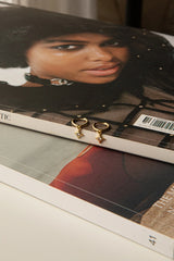 Lucida Drop Diamante Hoop Earrings Gold