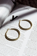 Hailey Large Hoop Earrings Gold