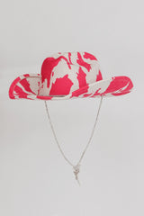 Tucson Cowboy Hat Cow Print Pink