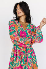 Wesley Mini Dress | Green Multi