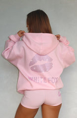 Celebrating Love Zip Front Hoodie Pink
